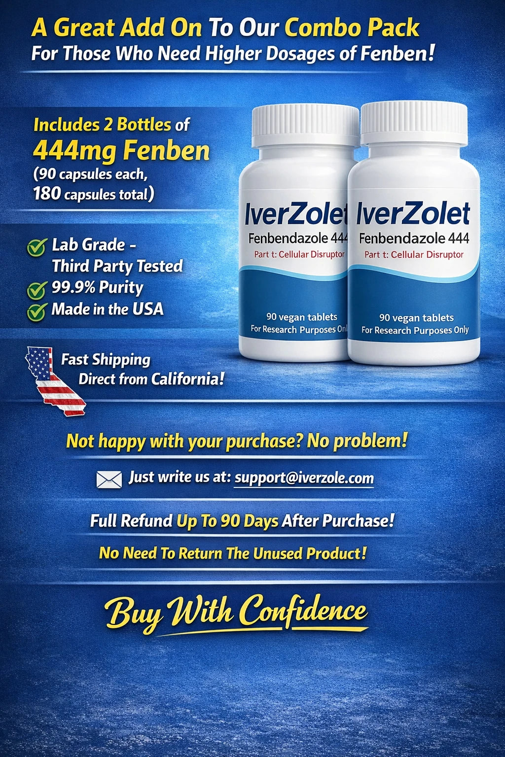 IverZolet FENBEN 444mg - 2 Pack